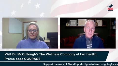 Dr. McCullough Standing Up for Michigan with "Stand Up Michigan" Vice President Tammy Clark