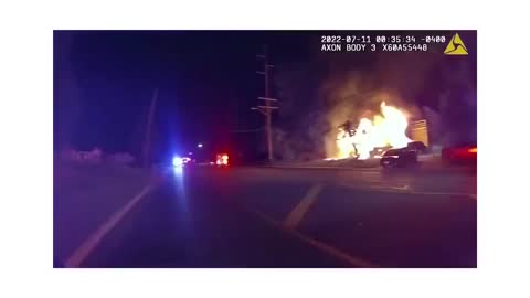 A Pizza Delivery Dude Runs Into A Burning House To Save The Children