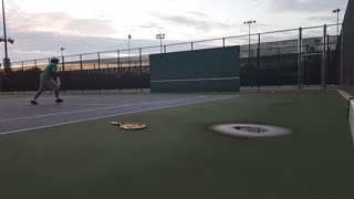 Tennis: Practicing On The Wall