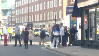 Police Block Road after Major Crime incident in West London UK