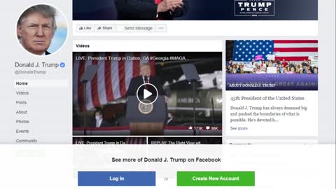 President Trump Back On Facebook TECH LOST!!