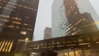 WOW: Thunderstorms Cause MASSIVE Damage In Downtown Houston