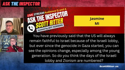 Scott talks about Israel's future and South Africa at the UN - Ask The Inspector highlight