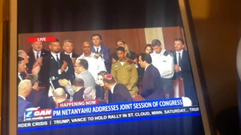 PM Netanyahu addresses joint session of congress soldiers of Israel 🇮🇱