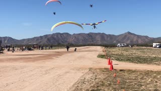 2020 Arizona Flying Circus - Paramotors inflight