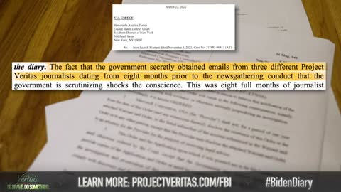 Project Veritas shows Evidence DOJ Spied on Them Before FBI Raid