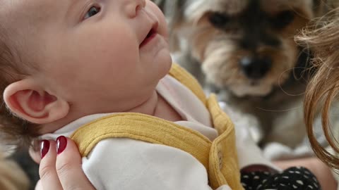 Woman Playing with Baby