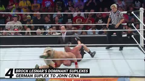 Top 10 Brock Lesnar suplex of all WWE superstars