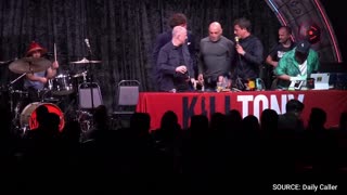 “Tucker Motherf*Cking Carlson!”: Crowd Goes Wild When Tucker Joins Stage With Rogan
