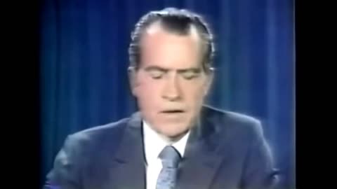 1971: Richard Nixon announcing end of Gold backed currency