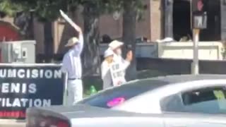 An Intactivist Demonstration in Dodge City, Kansas