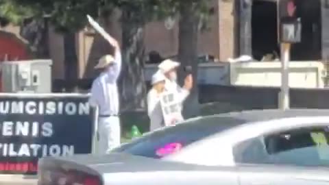 An Intactivist Demonstration in Dodge City, Kansas