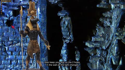 luxor temple. CLIP 1 sobek and elf hologram on wall. 5.51