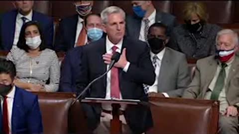 Kevin McCarthy's Record-Setting 8.5-Hour Speech Attempting To Block Build Back Better Act