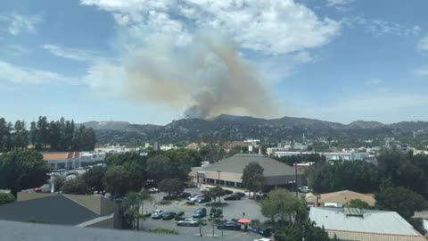 Hollywood Hills Brush Fire - July 10 2018