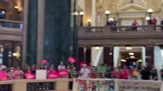 Pro-Abortion Extremists Protest Inside Capital