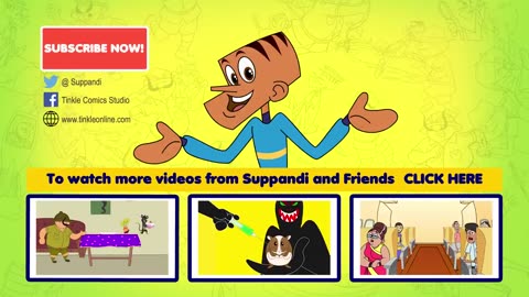 Suppandi Learning English - Funny English Class - Animated Story - Cartoon Stories - Funny Cartoons