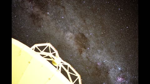ALMA PM01 antenna in the starry night