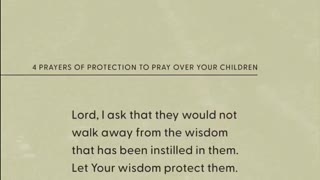 4 prayers of protection for your children
