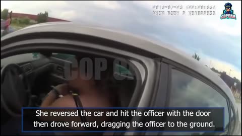Woman Drags Officer With Her Car While Trying To Escape: Police Body Cam Footage!