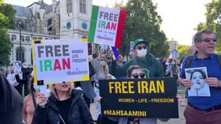 London rally urges UK gov't to back Iranian protests