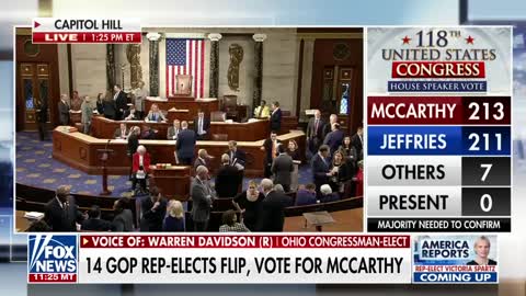 14 Republican holdouts flip, vote for McCarthy in 12th speaker vote