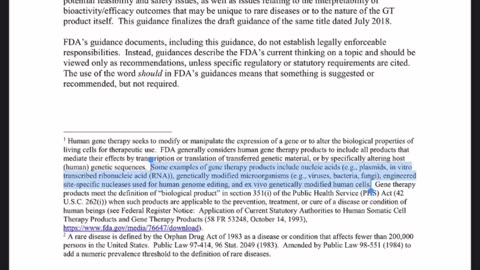 All mRNA is gene therapy. Further, none of the mRNA jabs are messenger RNA - they are modRNA.