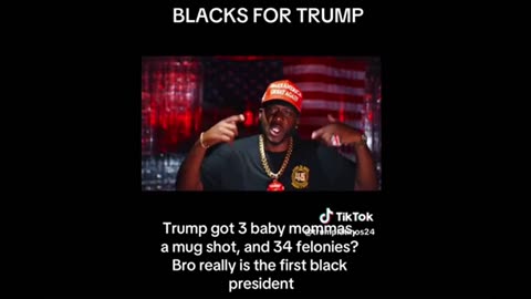 Trump is really the First Black President .......