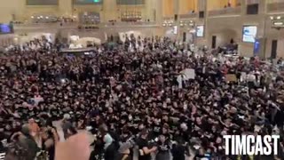 Pro-Palestine Protesters have taken over Grand Central Station in New York City