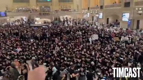 Pro-Palestine Protesters have taken over Grand Central Station in New York City