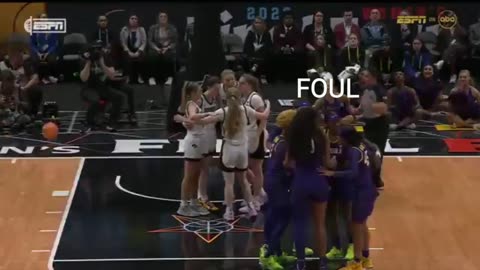 Caitlin Clark vs Angel Reese. NCAA Women's Basketball Championship