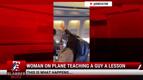 Woman on Plane Teaching A Guy A Lesson