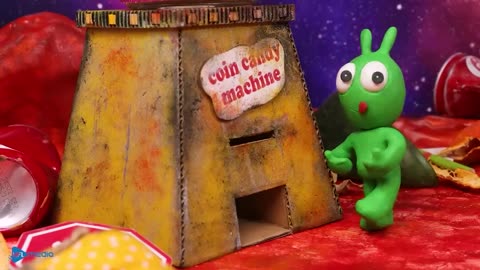 Four Colorful Doors Adventure _ Green Alien Pea Pea - Cartoon for kids
