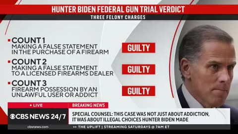 Special counsel David Weiss on Hunter Biden guilty verdict CBS News