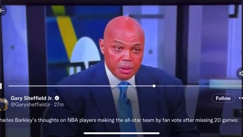 Sir Charles accidentally let’s the TNT audience know his personal political position