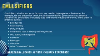 60 of 63 - Emulsifiers - Health Challenges Autistic Children Experience