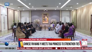 Chinese fm Wang Yi meets Thai princess to strengthen ties