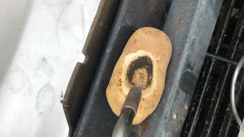Melting Oregon Gold in a Potato Crucible