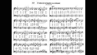 L'éclat de la lumière va croissant (Cantique 111 de Louons Jéhovah par nos chants)