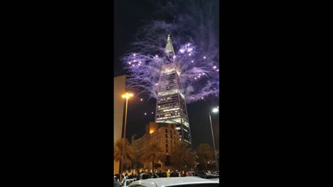 fireworks and first new year celebration in saudi arabia 2023