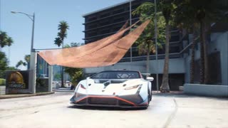 GTA 5 Ultra Realistic Graphics: Lamborghini Huracan Super Trofeo EVO2 4K Gameplay