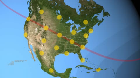 Total Solar Eclipse's Path Across The U.S