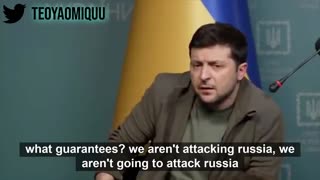 This is a video from 2022 with Zelensky at the beggining of the war in Ukraine