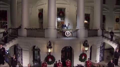 Trump Standing At Balcony of“The White House ”