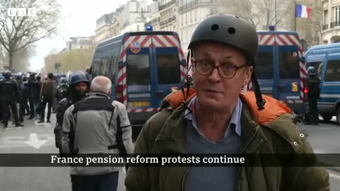 Protests in France over pension reforms enter eleventh day - BBC News