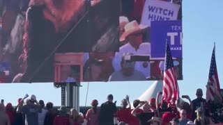 Trump arriving in Waco 2023 Rally for 2024 Election