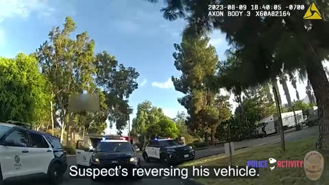 LAPD Officers Shoot Suspect Who Rammed Police Cars Multiple Times.