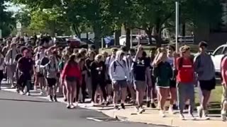 Pennsylvania high school Students Stages walk out in protest of letting boys use the girls bathroom