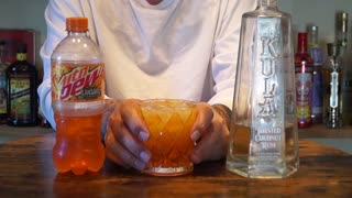 Kula Toasted Coconut Rum & Mtn Dew Livewire