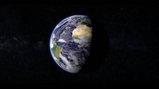 Earth Rotating In the space Free HD Video